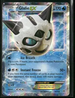Glalie EX 34/162 Holo - Pokemon TCG XY - BREAKthrough - Image 1