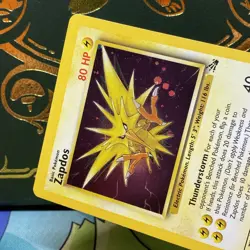 Pokemon Zapdos Fossil 15/62 Unlimited Holo Cosmos Thunderstorm Deck LP - Image 3
