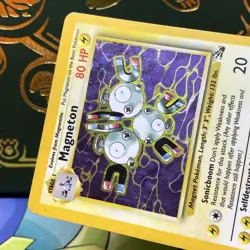 Magneton 11/62 Holo Rare Fossil Pokemon Unlimited Holo MP - Image 3