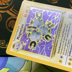 Magneton 11/62 Holo Rare Fossil Pokemon Unlimited Holo MP - Image 4