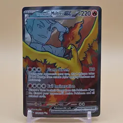 Pokemon TCG Team Rocket's Moltres ex 208/182 Sv10 Destined Rivals Holo EX Ultra… - Image 1