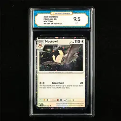 TQG 9.5 MINT+ 2024 Pokemon ENG Noctowl 127/162 C - Image 1