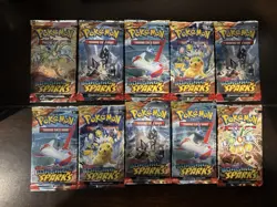 Pokemon TCG S&V Surging Sparks Sealed Booster Pack Lot of 10 (random art) - Image 1