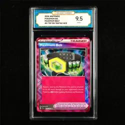 TQG 9.5 MINT+ 2024 Pokemon ENG Maximum Belt 154/162 ACE - Image 1