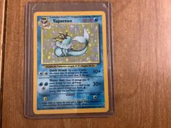Vaporeon Holo Rare #12/64 - 1st Edition Jungle Set - 1999 WOTC Vintage Pokemon - Image 1