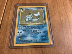 Vaporeon Holo Rare #12/64 - 1st Edition Jungle Set - 1999 WOTC Vintage Pokemon - Image 2