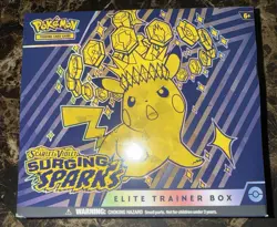 Pokemon TCG Surging Sparks ETB Factory Sealed + Gastly Charmander Tech Packs - Image 2
