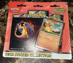 Pokemon TCG Surging Sparks ETB Factory Sealed + Gastly Charmander Tech Packs - Image 5