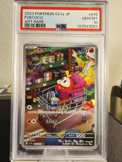 2023 Pokemon TCG SV1A-TRIPLET BEAT ART RARE #078 FUECOCO PSA GEM MINT 10 - Image 1