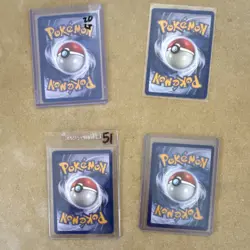 Pokemon TCG Team Rocket & Fossil Lot Dark Weezing, Omanyte, Mankey, Dratini (4) - Image 2