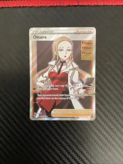 Oleana (Full Art) 191/192 Ultra Rare Holo NM Pokemon SWSH02: Rebel Clash - Image 1
