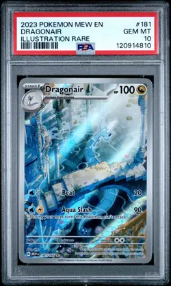 2023 POKEMON MEW EN-151 ILLUSTRATION RARE #181 DRAGONAIR PSA 10 - Image 1