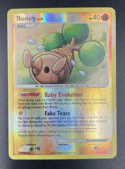 Bonsly 71/130 | 2007 Pokemon Diamond & Pearl Reverse Holo - Image 1