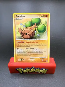 2007 Pokemon Diamond & Pearl Bonsly Common NM 71/130 - Image 1