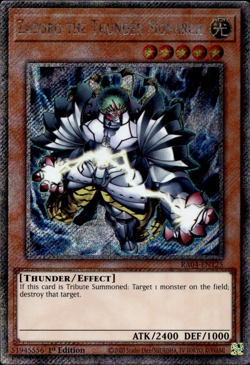 Zaborg The Thunder Monarch - Platinum Secret Rare 1st RA04-EN125 - NM - YuGiOh - Image 1