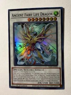 Ancient Fairy Life Dragon ALIN-EN039 Alliance Insight 1st Edition Yugioh - Image 1