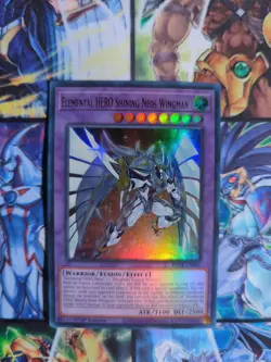 Yu-Gi-Oh Elemental HERO Shining NEOS Wingman POTE-EN041 1st Edition NM - Image 1