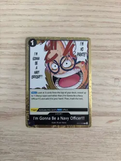 OP11-099 I'm Gonna Be a Navy Officer!!! English R NM One Piece TCG Card Game - Image 1