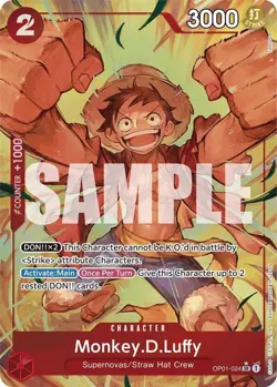 ***FOIL Monkey.D.Luffy (OP01-024) Alternate Art (PRB-01)*** One Piece Kid Icarus - Image 1
