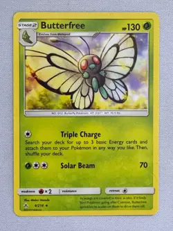 Butterfree 4/214 Rare Unbroken Bonds Pokemon Near Mint - Image 1