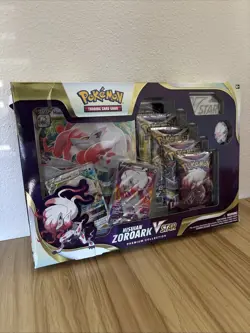 Pokemon TCG Hisuian Zoroark VSTAR Premium Collection Factory Sealed (5 Packs) - Image 1