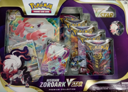 NEW-Pokemon TCG - Hisuian Zoroark VSTAR Premium Collection Box-SEALED - Image 1