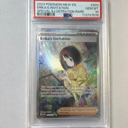 Pokemon Erika's Invitation Sv151 203/165 SIR PSA 10 2023 - Image 1