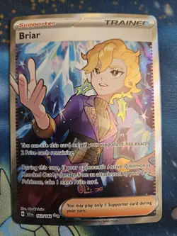 Pokemon TCG Briar 163/142 Sv07: Stellar Crown Holo Near Mint - Image 1