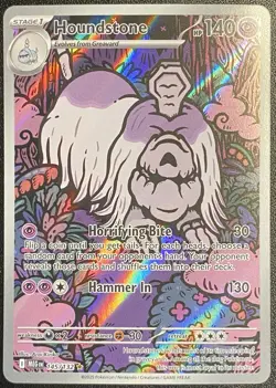 Houndstone Full Art IR 145/132 Pokemon TCG Mega Evolution Illustration Rare NM - Image 1