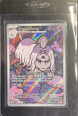 Houndstone Full Art IR 145/132 Pokemon TCG Mega Evolution Illustration Rare NM - Image 4