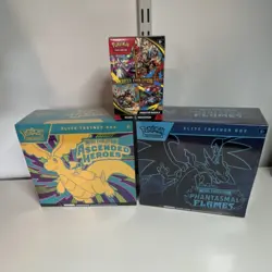 Pokemon Ascended Heroes & Phantasmal Flames ETB + Mega Evolution Booster Bundle - Image 1