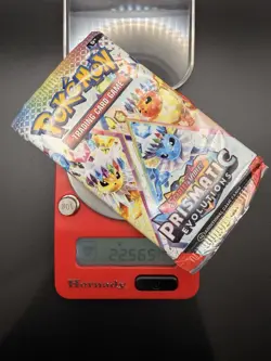 VERY HEAVY GOD PACKU 22.565gr Prismatic Evolutions Pokemon TCG Booster (SEALED) - Image 1