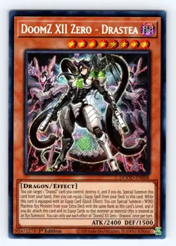 Yugioh DoomZ XII Zero - Drastea DOOD-EN008 1st Edition Secret Rare - NM 💎 - Image 1