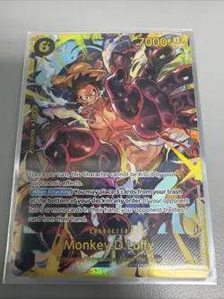 One Piece Monkey.D.Luffy OP10-118 Secret Rare English Royal Blood - Image 1