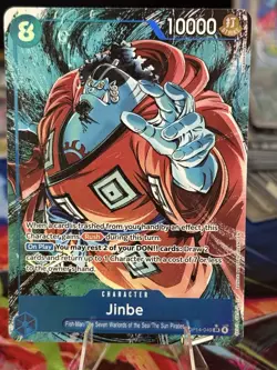 One Piece Jinbe OP14-049 Alternate Art Parallel The Azure Sea’s Seven NM - Image 1