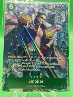 🔥One Piece TCG - Smoker OP10-030 SR Alt Art Parallel - Royal Blood NM ENGLISH🔥 - Image 1