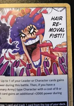 Hair Removal Fist OP12-098 Uncommon Legacy Of The Master One Piece Card Game - Image 3