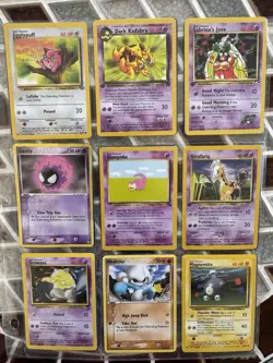 18 Pokemon Cards Including 1st Edition Jigglypuff And Dark Kadabra - Image 1