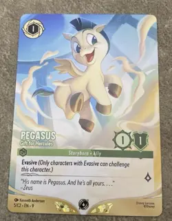 Disney Lorcana Chinese Pegasus - Gift for Hercules 1/C2 Non-Foil Promo Card - Image 1