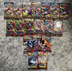 18x Pokemon Booster Pack Lot SEALED Cards Surging Sparks Destined Rivals ETC NEW - Image 1