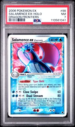 PSA 7 SALAMENCE ex 98/101 | Dragon Frontiers Graded Pokemon Card - Image 1