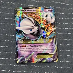 Pokemon M Mewtwo EX Full Art Holo Mega 63/162 230 HP TCG Card English - Image 1