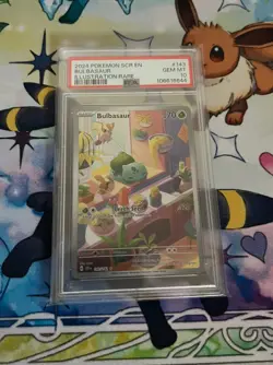Pokemon Bulbasaur Stellar Crown Illustration Rare Card 143/142 PSA 10 - Image 1