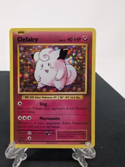 Pokemon TCG Card Clefairy 63/108 XY Evolutions Holo Rare - Image 1