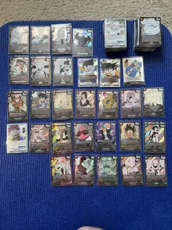 dragon ball fusion world SB01 SB02 Manga 200+ Card Lot SRs Rs Ls Energy Marker - Image 1