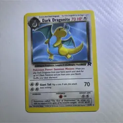 Dark Dragonite 22/82 Team Rocket Rare non holo Pokemon TCG Card - Image 1