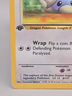 1st Edition Dratini 53/82 Team Rocket Set Rare Vintage Pokemon Card - Image 5