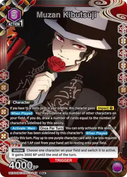 Muzan Kibutsuji Card SR* - UEX05BT: Demon Slayer TCG Kimetsu no Yaiba Vol.2 - Image 1