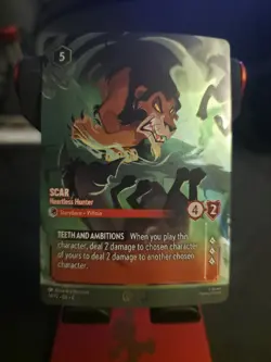 Scar - Heartless Hunter (Store Championship) 14 Disney Lorcana Promo Cards Holo - Image 1