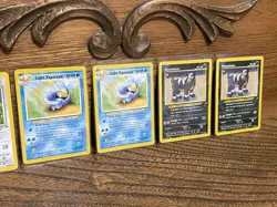 Pokemon Card Lot 6 Light Vaporeon Wigglytuff Hounddour Omanyte 2000 Neo Destiny - Image 3